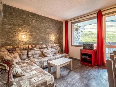 Appartement à Valmorel, Valmorel - Appartement 2 pièces avec balcon, accès pistes et animaux admis - L1013682