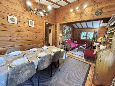 Chalet à Megève, Chalet 6-8 pers, 4 chambres, proche remontées, parking - L1013913