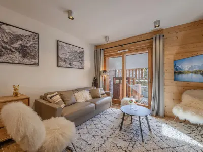 Appartement à Morzine, Bel appartement moderne, 2 chambres, au centre de Morzine, proche des pistes, parking et wifi - L1014005