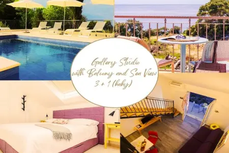 Apartments Villa Lukas - ''No.10'' Gallery Studio Apartment with Balcony and Sea View - Photo 36