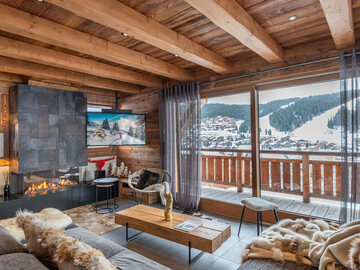 Location Chalet in Les Saisies,Chalet de luxe skis aux pieds, jacuzzi et sauna FR-1-809-2 N°1016194