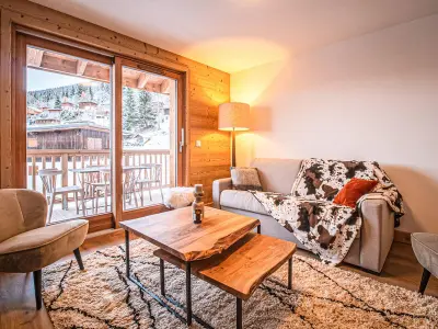 Appartement à Valmorel, Appartement cosy 7 pers, 2 chambres, pied de pistes avec parking et WiFi - L1016742