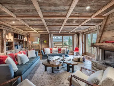 Wohnung in Méribel, Chalet spacieux, skis aux pieds, cheminée, parking, WiFi - L1017343