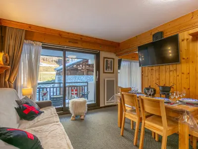 Appartement à Val d'Isère, Appartement coquet avec balcon, wifi, 2 pièces, Val-d'Isère - L1017565