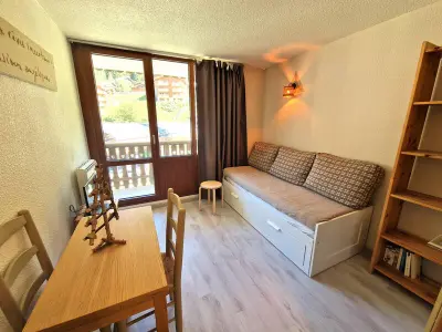 Appartement à Valfréjus, Studio chaleureux 4 pers avec balcon, idéal station Valfréjus FR-1-265-360 N°1022376