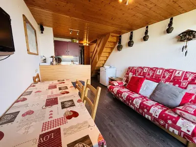 Appartement à Peisey Vallandry, Triplex 6 pers, proche pistes, balcon, animaux admis - N°1022515