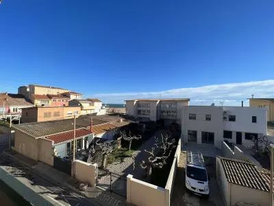 Appartement à Valras Plage, Studio abordable pour 4 personnes avec balcon près de la plage - L1026267