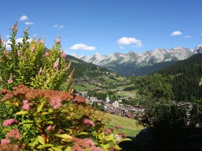 Appartement à Le Grand Bornand, Studio montagnard avec balcon, vue montagnes et accès bien-être - L1030129