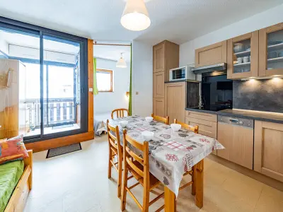 Appartement à Saint François Longchamp, Studio confort 25m², 5 pers, au pied des pistes, casier à skis - L1030731