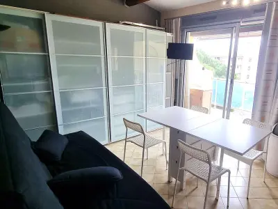 Appartement à Cap d'Agde, Charmant T2 climatisé avec piscine et parking à 100m de la mer - L1031504