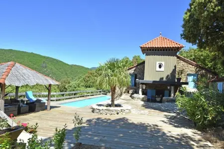 Au milieu de la nature entre Olargues et Prémian, Villa de charme avec piscine privée - Photo 2