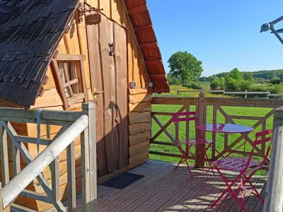 Maison à Cérans Foulletourte Cérans, Cabane avec jacuzzi privatif et accès à ferme pédagogique FR-1-410-459 N°1034143