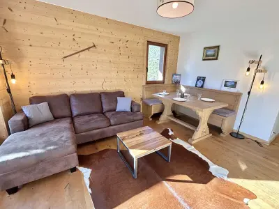 Appartement à Megève, Appartement 2 pièces avec cabine, terrasse sud, proche télécabine Jaillet, parking, Wi-Fi - L1034659