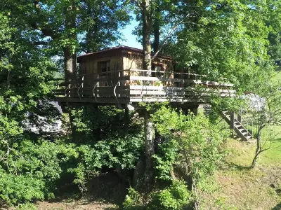 Chalet à Ferdrupt, Cabane perchée avec terrasse, sauna et BBQ à Ferdrupt FR-1-589-770 N°1044181