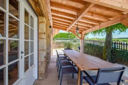 Gite Brouillac, Chalet au sommet d'une colline avec piscine - Photo 20