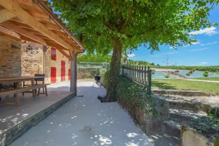 Gite Brouillac, Chalet au sommet d'une colline avec piscine - Photo 22