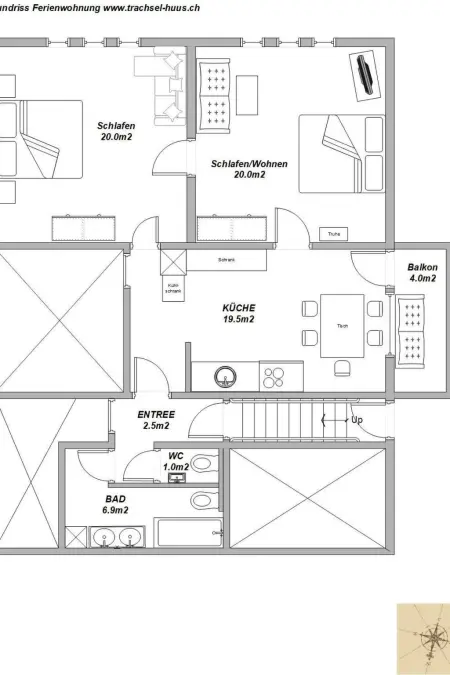 Trachsel-Huus, Appartement 5 personnes à Lenk - Photo 20