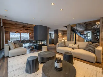 Chalet à Chamonix Mont Blanc, Chalet de luxe avec piscine intérieure et sauna, proche Chamonix - L1060354