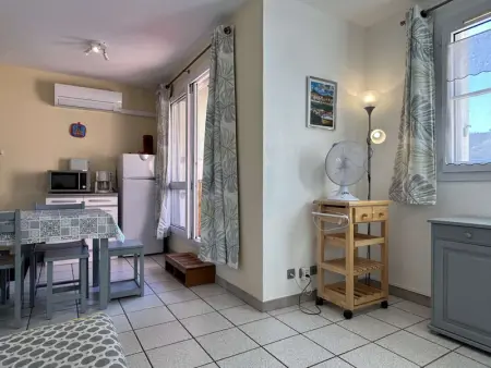 Appartement climatisé 2 pièces, piscine, animaux acceptés, parking, proche mer - Photo 8