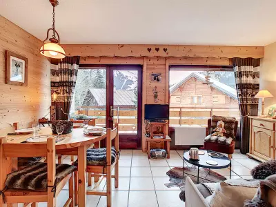 Appartement à La Clusaz, La Clusaz : Apt 4 pers, balcon, parking, 1 ch, ski garage - L1060648