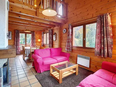 Chalet à La Clusaz, Chalet 8 pers à La Clusaz avec cheminée et parking privé - L1060944