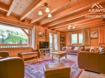 Chalet à Le Grand Bornand, Chalet mitoyen luxe 5 chambres, ski aux pieds, proche commerces - L1060984