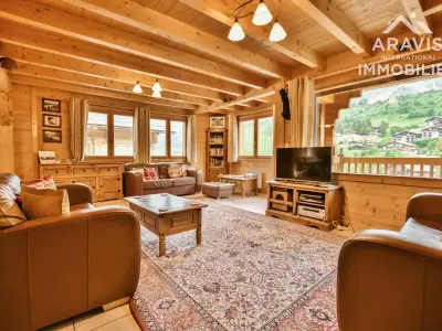 Chalet à Le Grand Bornand, Chalet mitoyen 5 chambres, sauna, ski aux pieds, près des commerces - L1060985