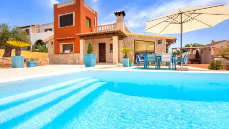 Villa à Llucmajor, Villa à Llucmajor avec Vue sur la Mer et Piscine Privée - L1061517