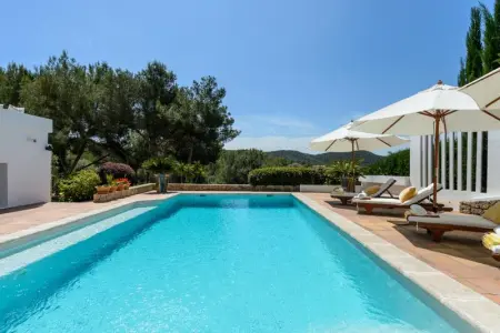 Villa à Santa Eulalia, Villa spacieuse à Santa Eulalia : vue mer & montagne, piscine privée - L1061751