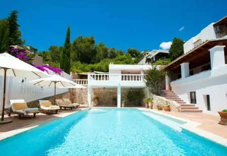 Villa spacieuse à Santa Eulalia : vue mer & montagne, piscine privée - Photo 30