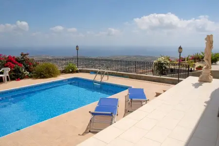 Villa à Peyia, Villa Peyia avec vue mer, piscine privée et jardin - L1062343