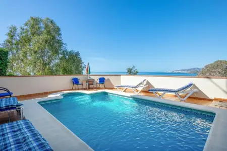 Maison à Nerja, Maison pittoresque avec vue sur la mer, Nerja et piscine privée - L1062406