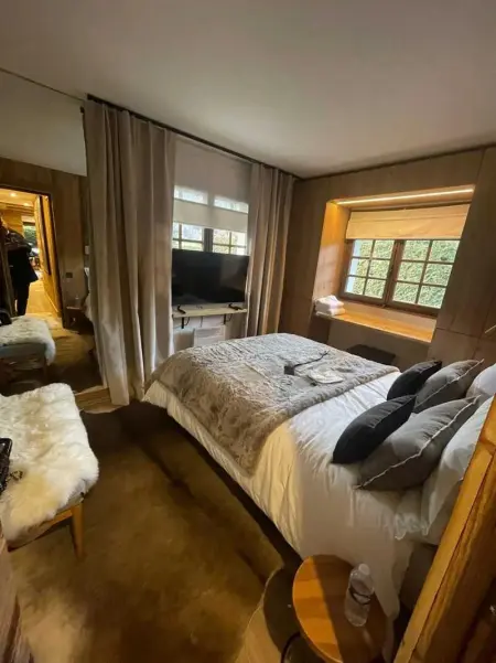 Appartement chaleureux à Megève - 80 m² avec jardin et cheminée. - Photo 5