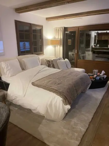 Appartement chaleureux à Megève - 80 m² avec jardin et cheminée. - Photo 7