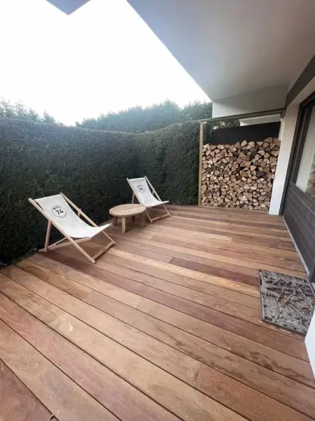 Appartement chaleureux à Megève - 80 m² avec jardin et cheminée. - Photo 8
