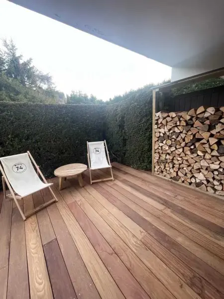 Appartement chaleureux à Megève - 80 m² avec jardin et cheminée. - Photo 10