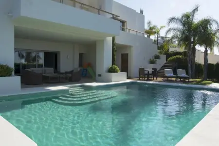 Villa à Benahavís, Grande villa avec vue sur la mer à Benahavís, piscine privée - L1063364