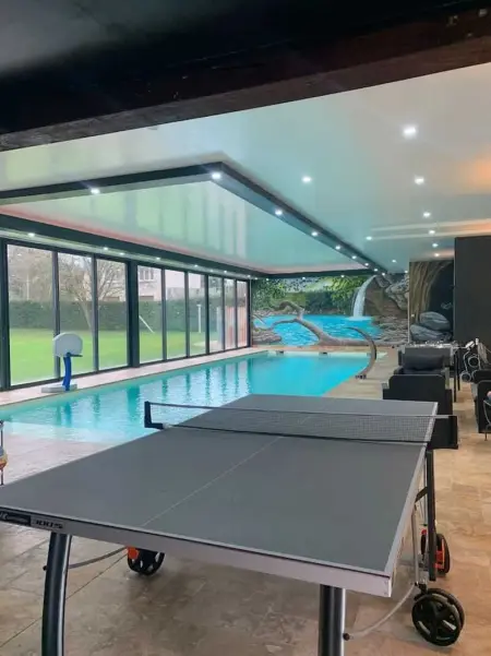 Chalet à Clermont Créans, Chalet charmant à Clermont-Créans avec piscine partagée - L1063475