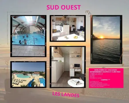 Bungalow Confort Gastes Jacuzzi, Bungalow 6 personnes à Gastes - Photo 20