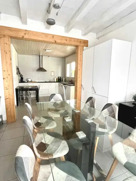 Villa spacieuse à Sainte-Eulalie-en-Born, terrasse, piscine privée - Photo 7