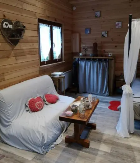 Chalet chaleureux à Louâtre avec piscine partagée - Photo 3