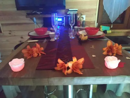 Chalet chaleureux à Louâtre avec piscine partagée - Photo 4