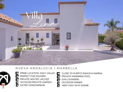 Villa à Marbella, Luxueuse Villa Lina avec piscine privée et jacuzzi à Marbella, proche golf et plage - L1068725