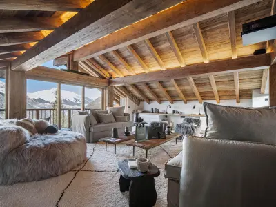 Chalet à Saint Martin de Belleville, Chalet spacieux avec bain nordique, hammam et vue proche des pistes - L1068743