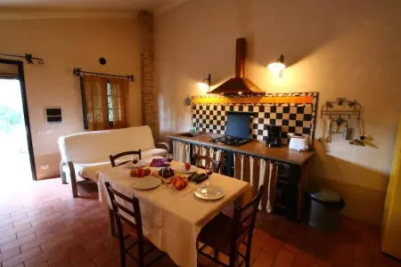 Rose, Ferme avec piscine, terrasse privée donnant sur la piscine - Photo 11