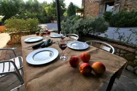 Rose, Ferme avec piscine, terrasse privée donnant sur la piscine - Photo 17