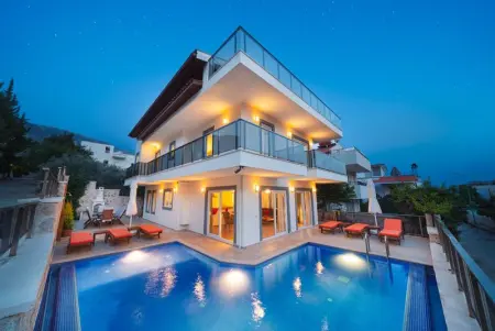 Villa à Kalkan, Villa moderne à Kalkan avec piscine privée et vue sur mer. - L1069304