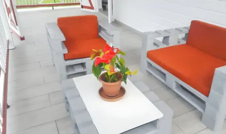 Bungalow charmant Le Moule + Jardin, Bungalow 4 personnes à Le moule - Photo 1