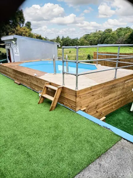 Bungalow charmant au Moule avec piscine et jardin - Photo 13