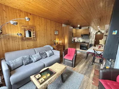 Appartement à Megève, Appartement 2 Pièces + Coin Nuit, 4-6 Couchages avec Balcon et Parking à Megève - L1070862